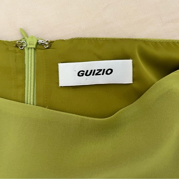 SOLD Danielle Guizio Multi Strap Chiffon Mini Skirt in Elixir - Picture 10 of 12